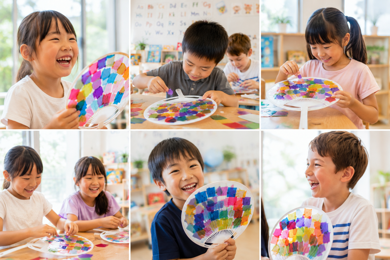 オリジナルうちわ作り